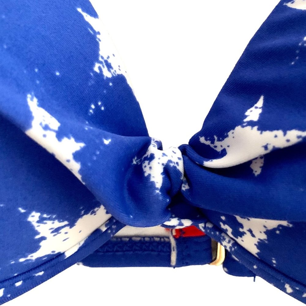 Xhilaration Juniors Patriotic Stars Red White Blue Top Firm Cup Size S D/DD - Picture 5 of 12